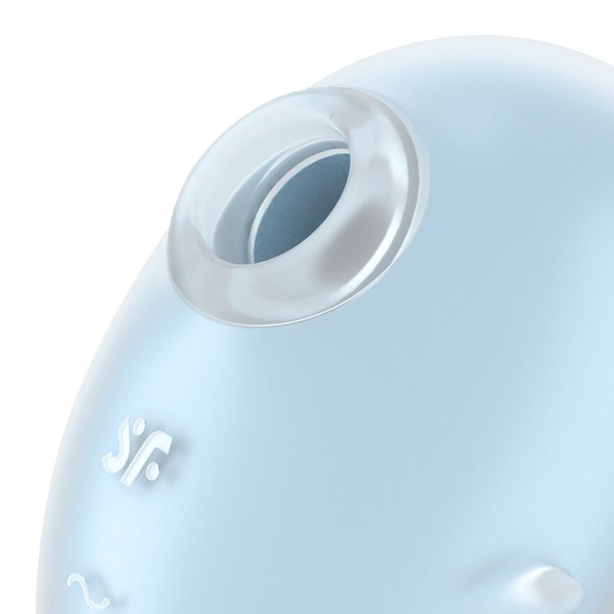 Вакуумний кліторальний стимулятор з вібрацією Satisfyer Cutie Ghost Blue - Зображення 4