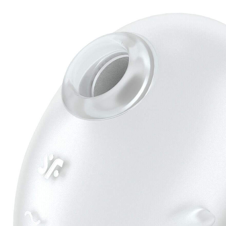 Вакуумний кліторальний стимулятор з вібрацією Satisfyer Cutie Ghost White - Зображення 4