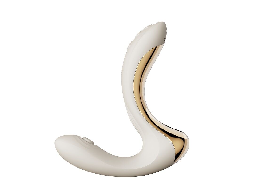 Вібратор-пульсатор з вакуумною насадкою Zalo – Talis G-Spot PulseWave Vibrator Ivory White - Зображення 3