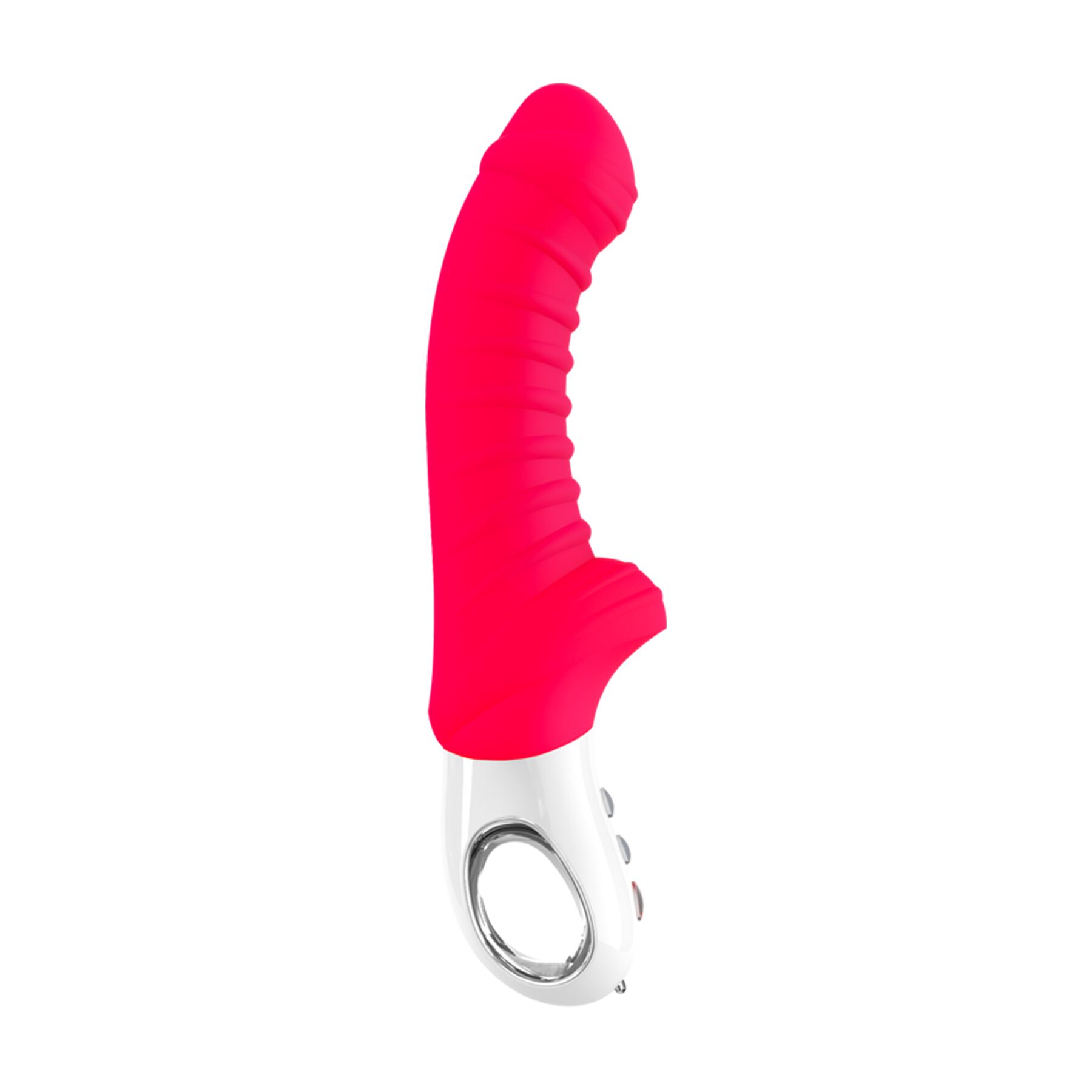 Вібратор для точки G Fun Factory TIGER india red, ребристий, підходить для анальної стимуляції - Зображення 4