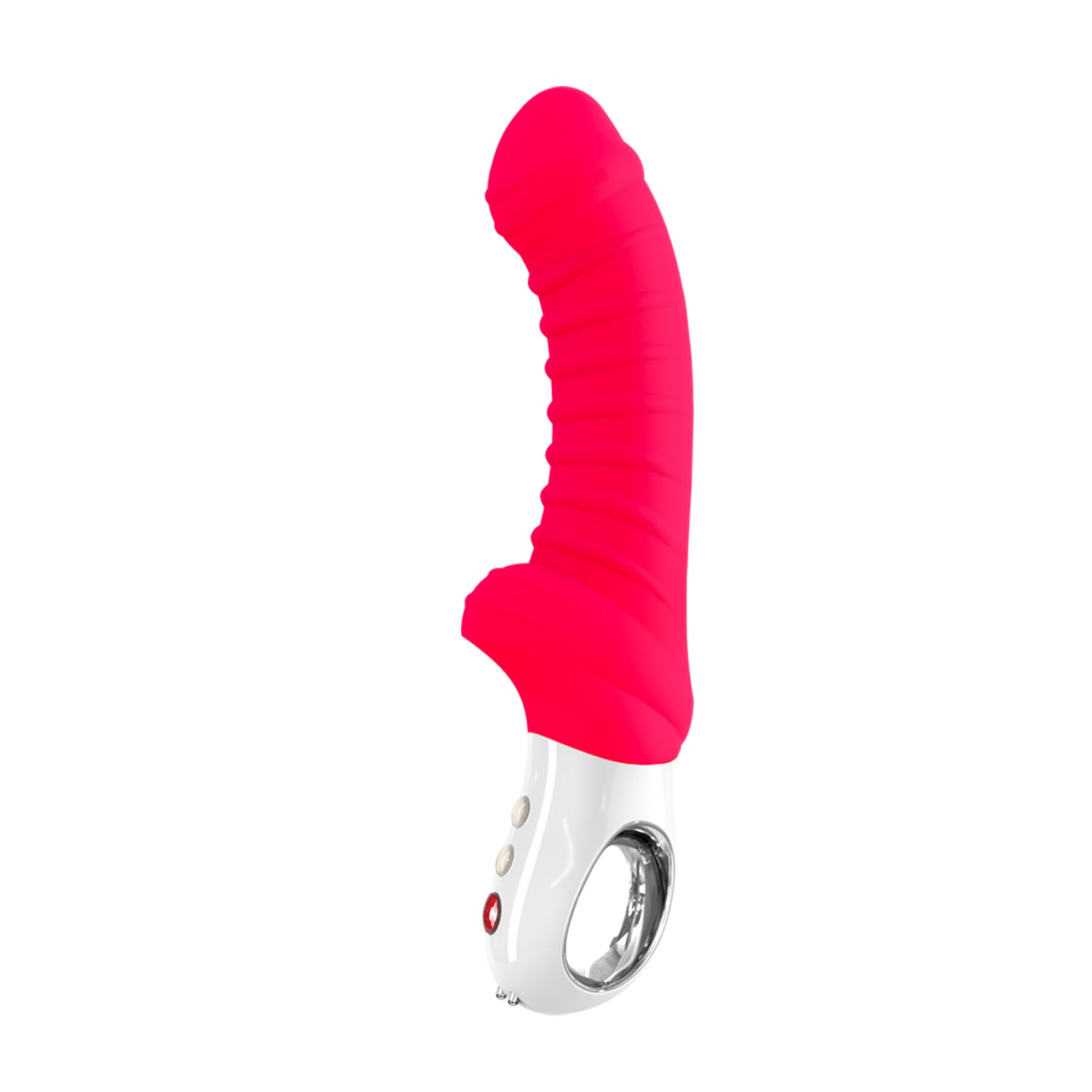 Вібратор для точки G Fun Factory TIGER india red, ребристий, підходить для анальної стимуляції - Зображення 3