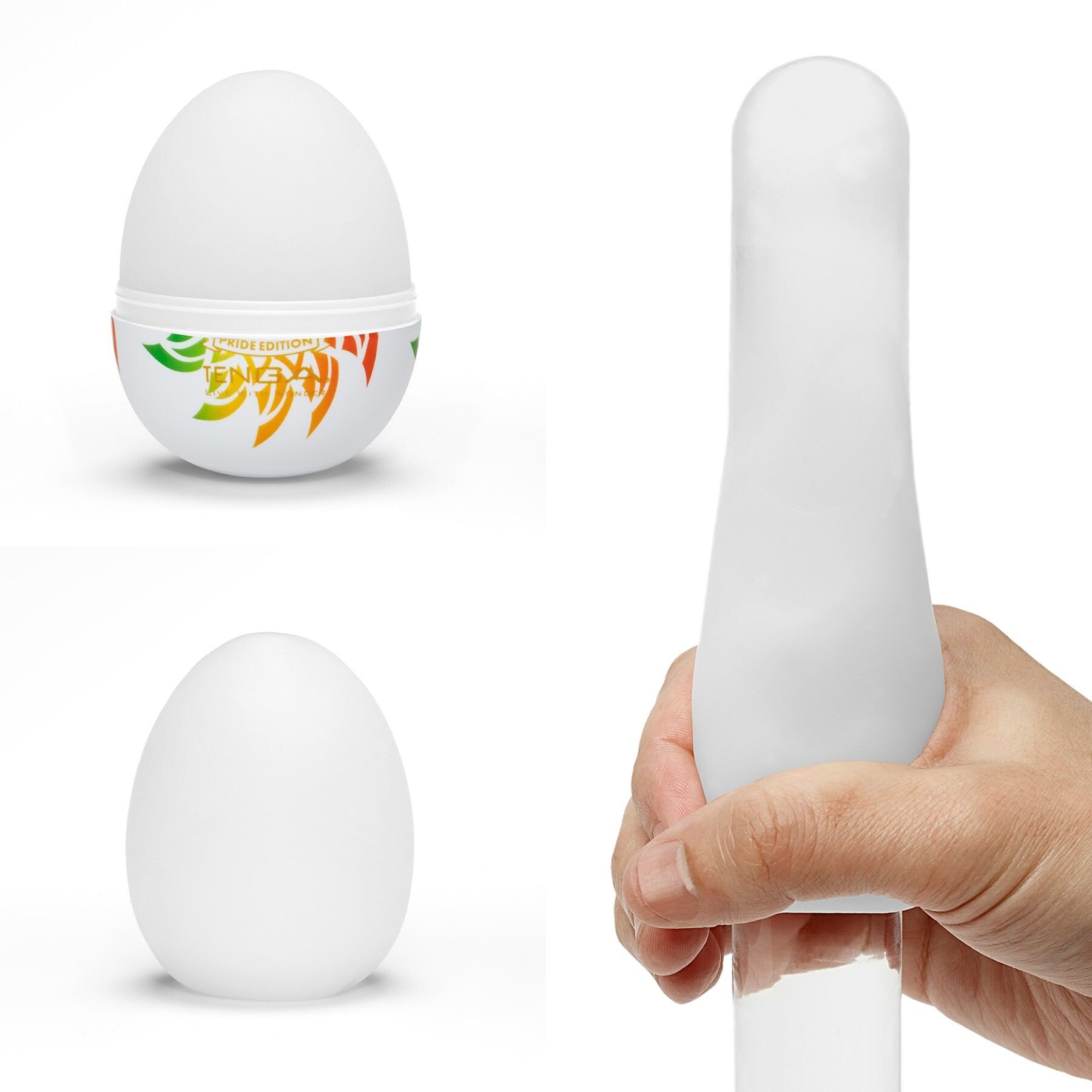 Мастурбатор-яйце Tenga Egg Shiny II Pride Edition, щільний TPE, пробник лубриканту 5 мл, лімітована серія - Зображення 3