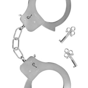 Металеві наручники Fetish Tentation Adjustable metal wrist cuffs, 2 ключі
