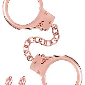 Металеві наручники Fetish Tentation Premium Chick wrist cuffs in rose-gold metal, рожеве золото
