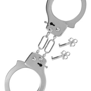 Строгі металеві наручники Fetish Tentation Soft adjustable metal wrist cuffs