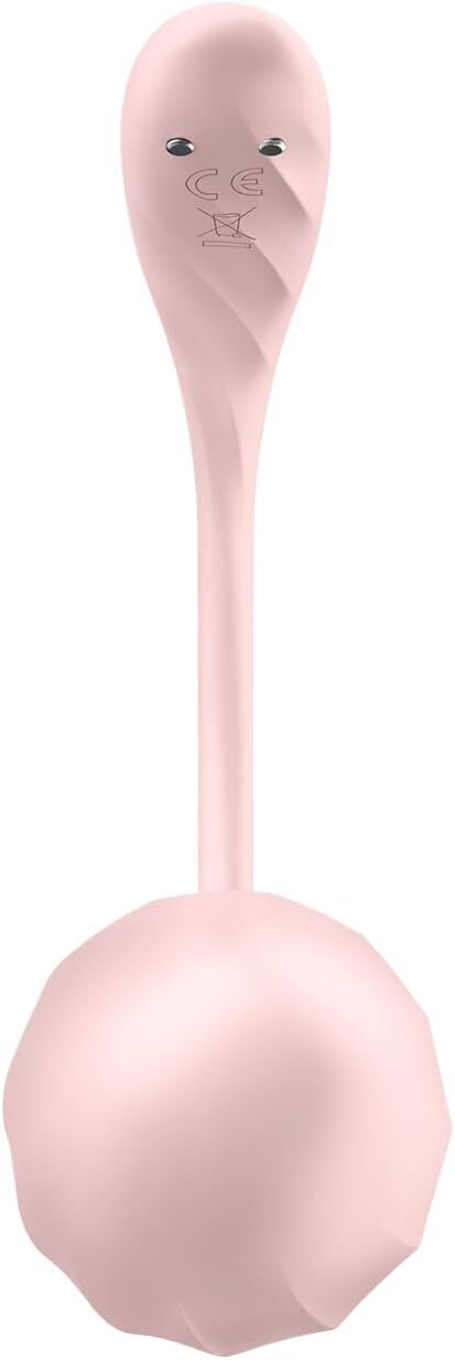 Смарт-віброяйце Satisfyer Ribbed Petal Connect App Rose, керування зі смартфона, пульт ДК - Зображення 4