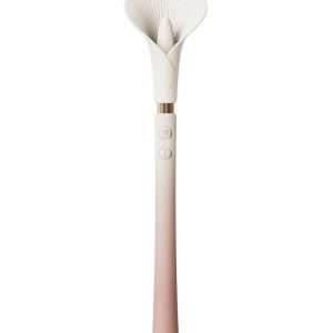 Розкішний вібромасажер Zalo – Calla Blossom Pink, двосторонній, 2 мотори