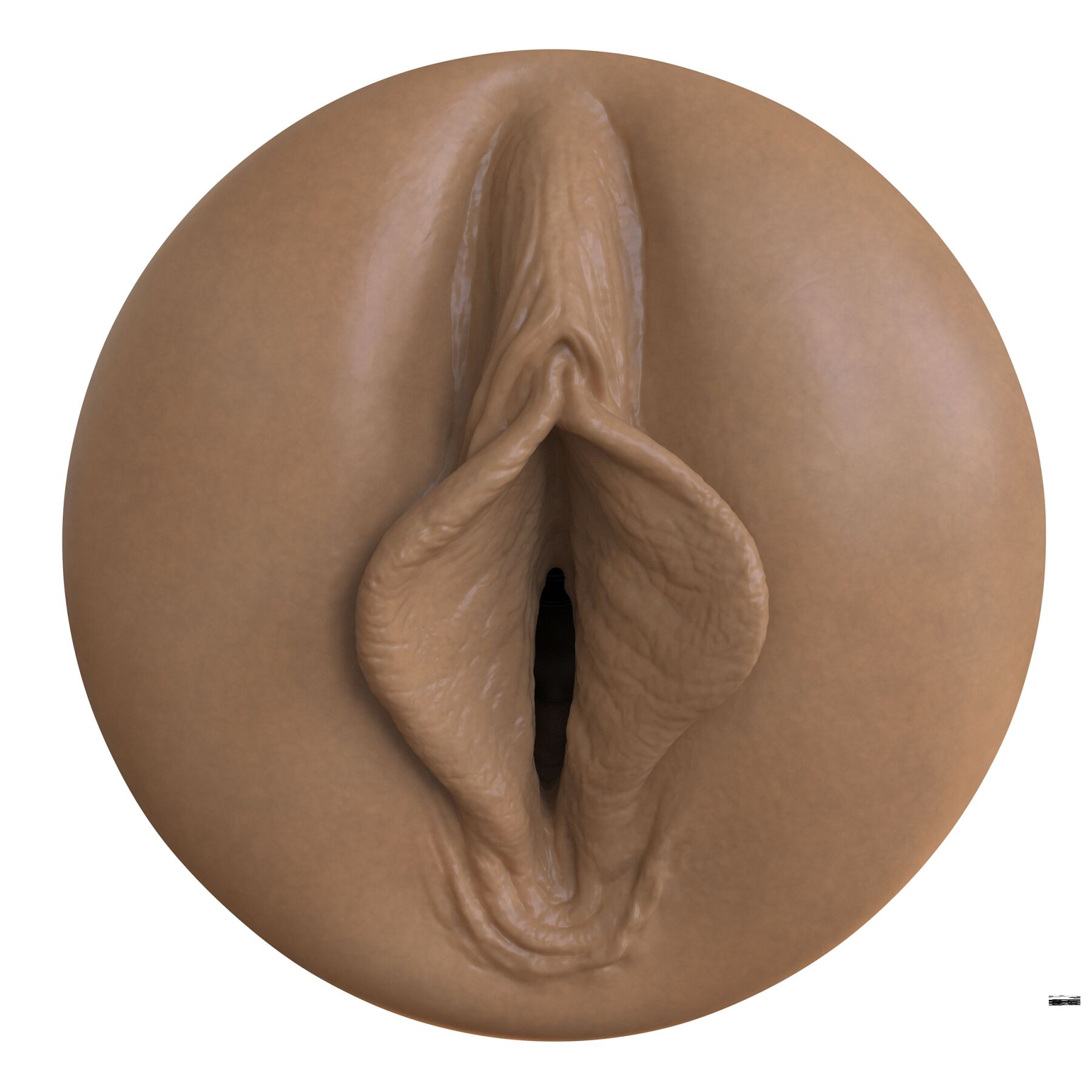 Мастурбатор-вагіна Fleshlight Boost Bang Medium Dark Flesh, плаваючі кільця Turbo Tech - Зображення 2