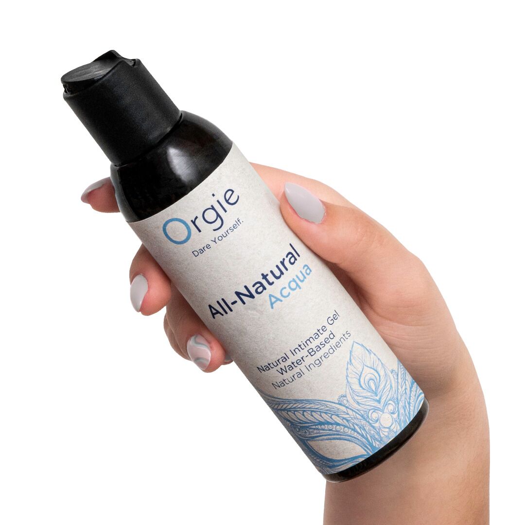 Лубрикант на водній основі Orgie All Natural Acqua, 150 мл, нелипкий, гладенький, натуральний склад - Зображення 2