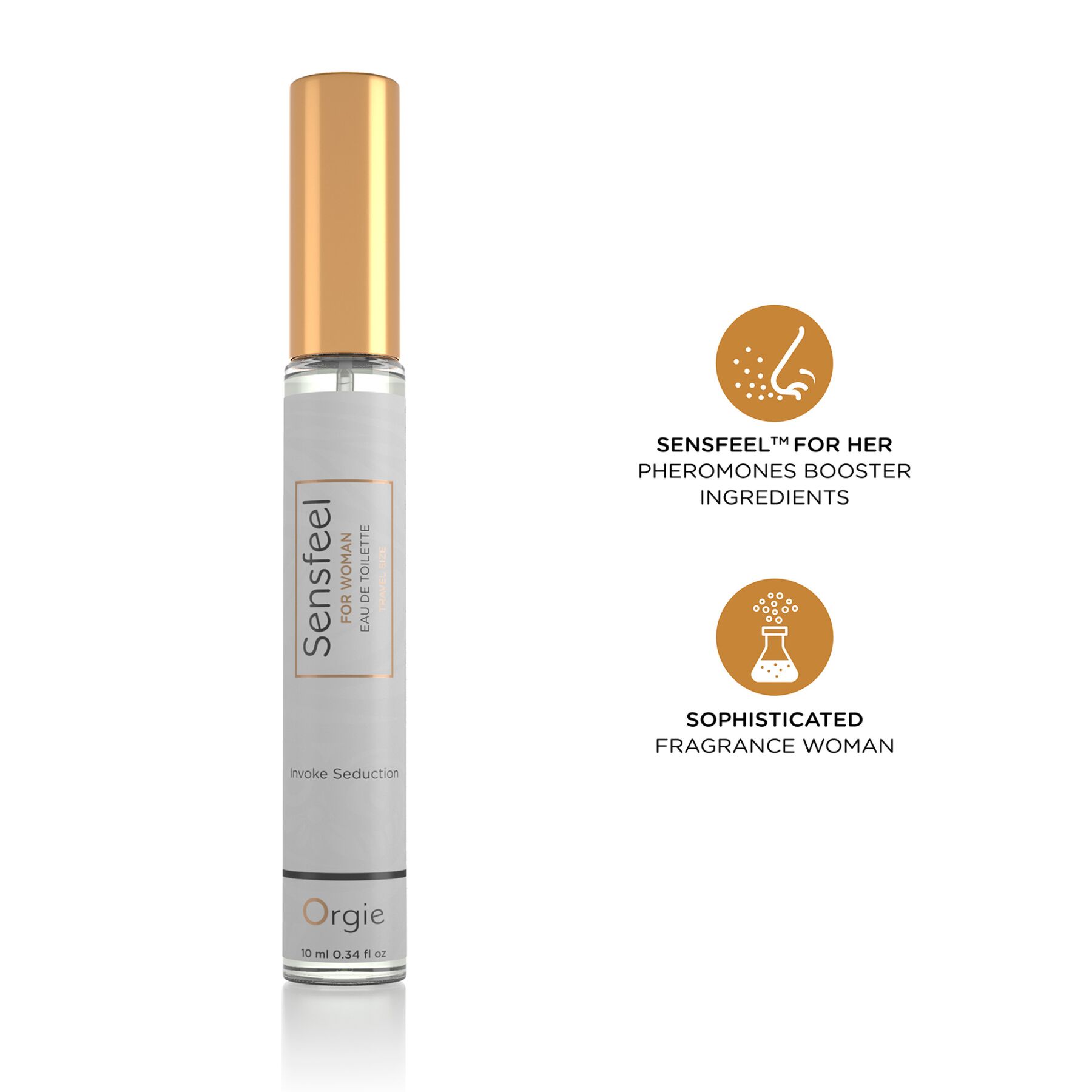 Жіночі парфуми з феромонами Orgie – Sensfeel for Woman Travel Size (10 мл), квітково-фруктовий аромат - Зображення 3