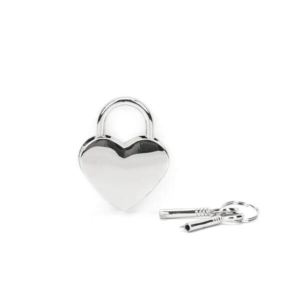 Замочок-сердечко Liebe Seele Heart Shape Padlock Silver (2 шт), універсальний - Зображення 2