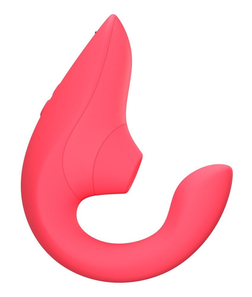 Вагінально-кліторальний стимулятор Womanizer Blend Vibrant Rose, вібрація + вакуум, 2 мотори - Зображення 2