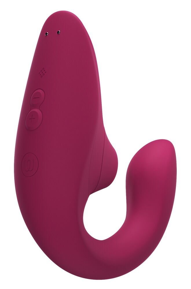 Вагінально-кліторальний стимулятор Womanizer Blend Vibrant Pink, вібрація + вакуум, 2 мотори - Зображення 3