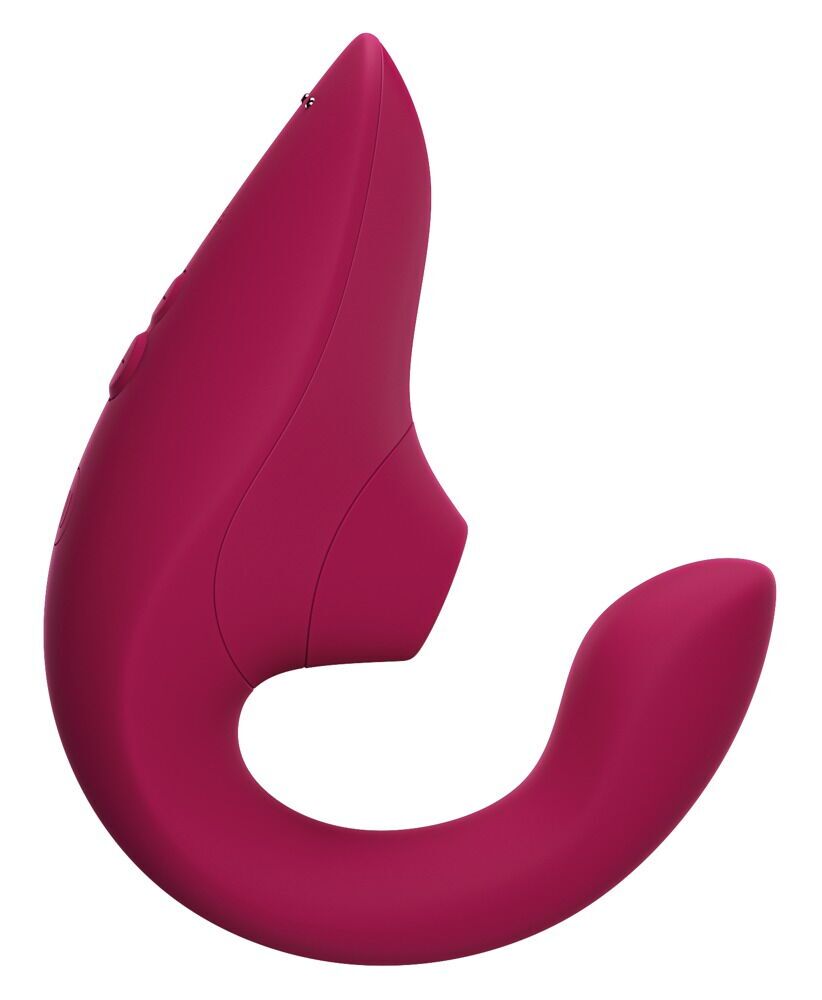Вагінально-кліторальний стимулятор Womanizer Blend Vibrant Pink, вібрація + вакуум, 2 мотори - Зображення 2