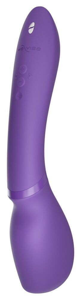 Смарт-вібромасажер We-Vibe Wand 2 Purple, дуже потужний, функція Smart Silence - Зображення 2
