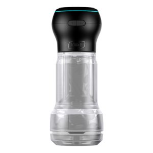 Мастурбатор Kiiroo Feel Pocket Crystal зі всмоктувальною інтерактивною насадкою PowerBlow Combo Set