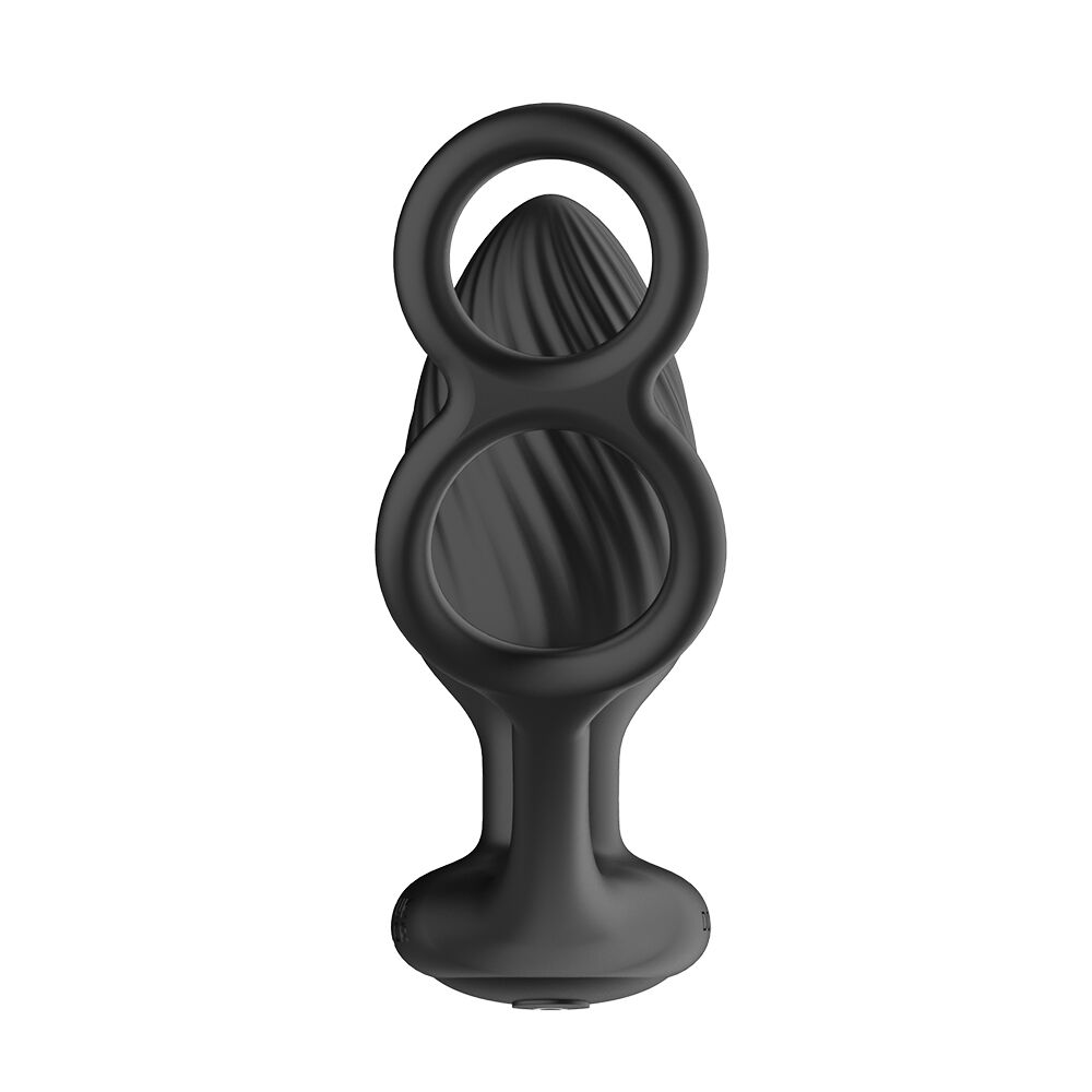 Анальна вібропробка Nexus Tornado Cock and Ball Ring обертання+вібрація, ерекційне кільце, пульт - Зображення 4