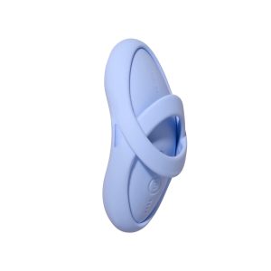 Смарт-вібратор для клітора Svakom Echo 2 Sky Blue, підігрів до 38 °C, знімна насадка на палець