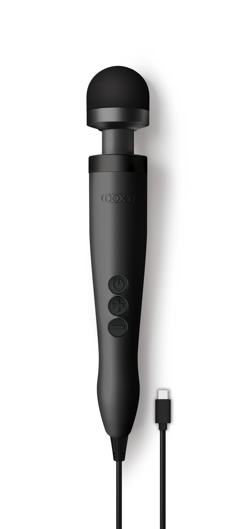 Вібромасажер DOXY3 USB-C Massager MATTE BLACK, кабель USB-C, регульована інтенсивність, компактний - Зображення 4