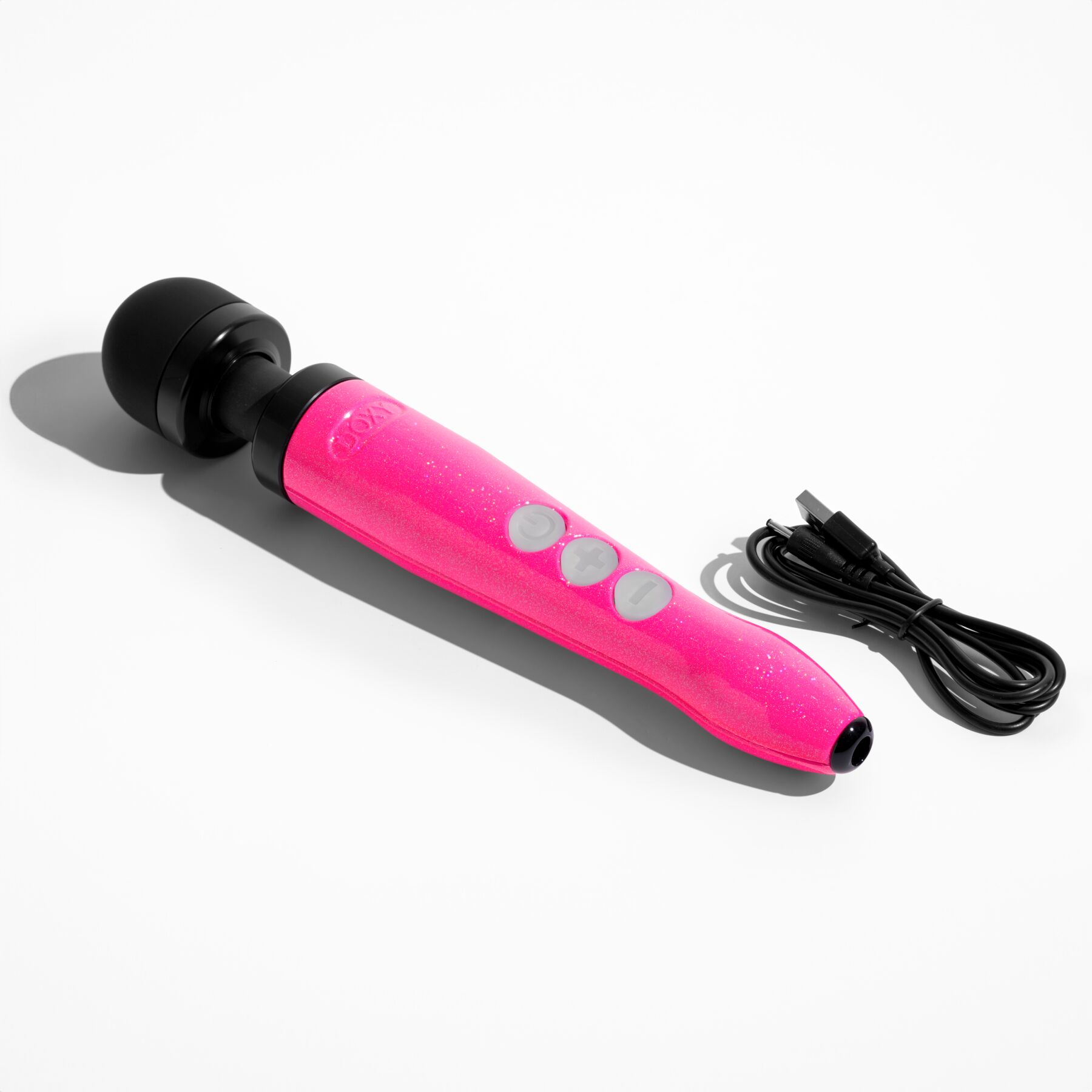 Вібромасажер DOXY Die Cast 3R Hot Pink, дуже потужний, перезаряджуваний, металевий корпус - Зображення 3