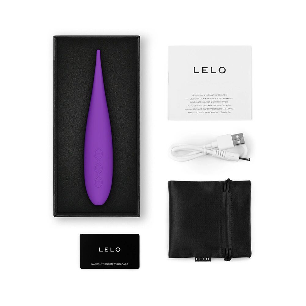 Кліторальний вібратор LELO DOT Travel Purple, точкова стимуляція, 8 режимів - Зображення 2