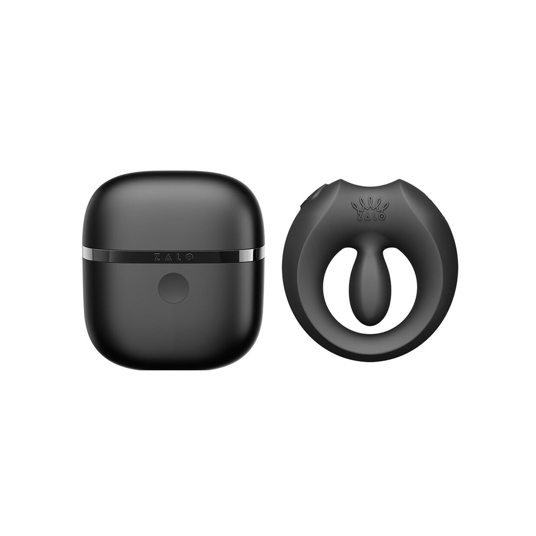 Ерекційне смарт-віброкільце Zalo Apis Obsidian Black, до 4 годин роботи, зарядний кейс - Зображення 2