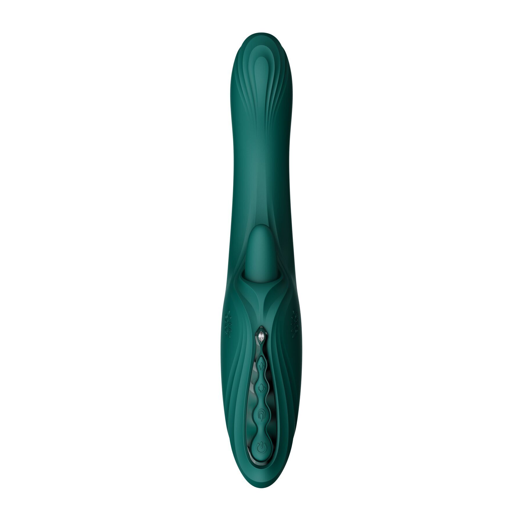 Смарт-вібратор Zalo Ares Turquoise Green, підігрів, 3 мотори, язичок для клітора, стимуляція точки G - Зображення 2