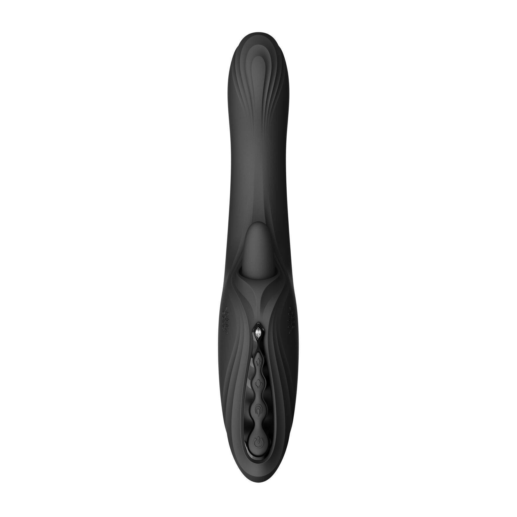 Смарт-вібратор Zalo Ares Obsidian Black, підігрів, 3 мотори, язичок для клітора, стимуляція точки G - Зображення 2