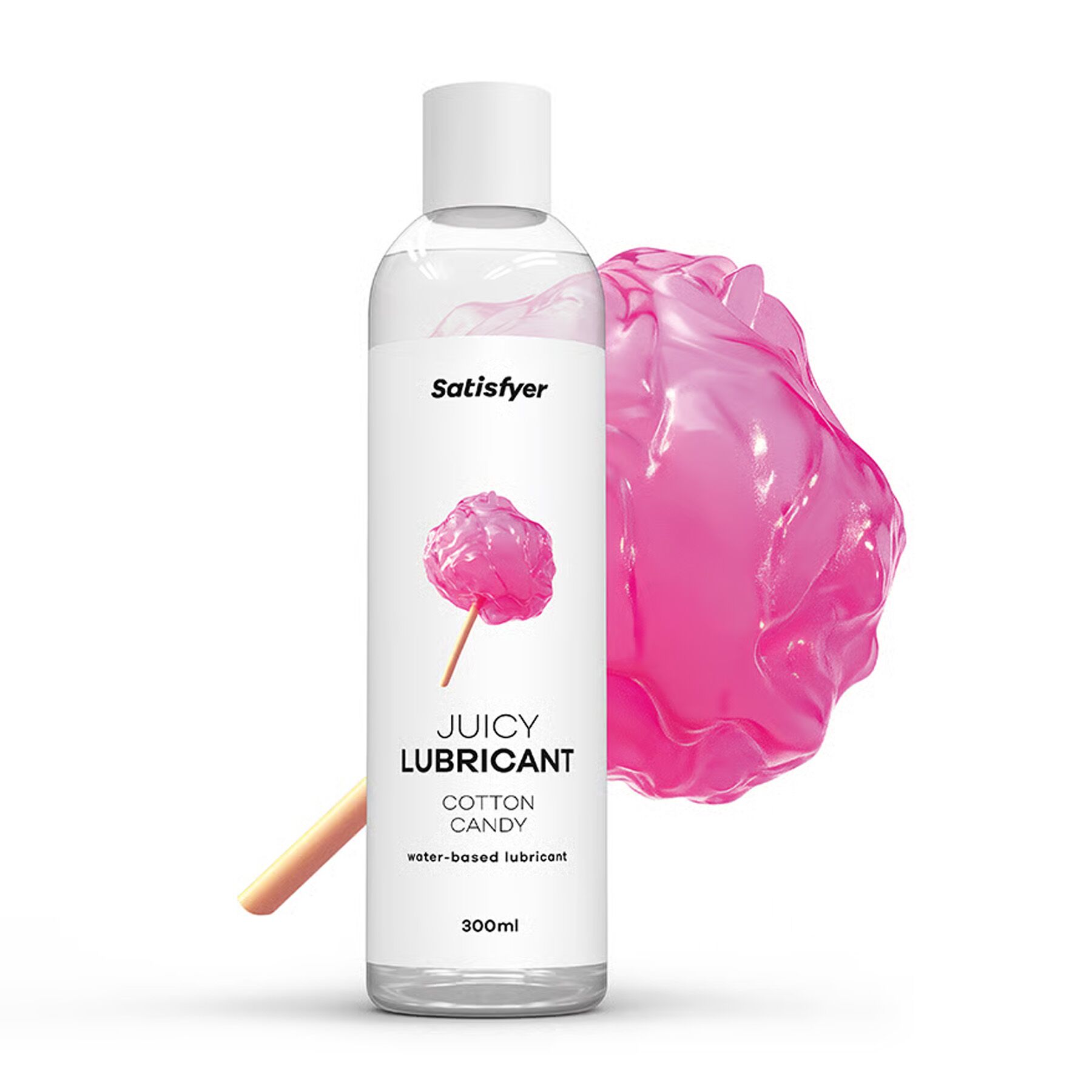 Лубрикант на водній основі Satisfyer Juicy Lubricant Cotton Candy water based 300 мл - Зображення 2