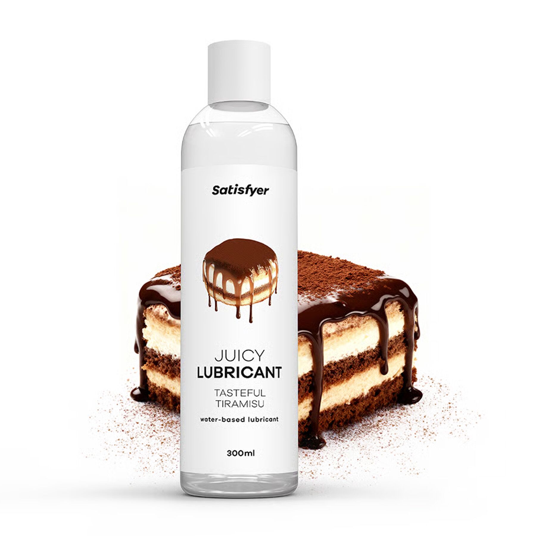 Лубрикант на водній основі Satisfyer Juicy Lubricant Tasteful Tiramisu water based 300 мл - Зображення 2