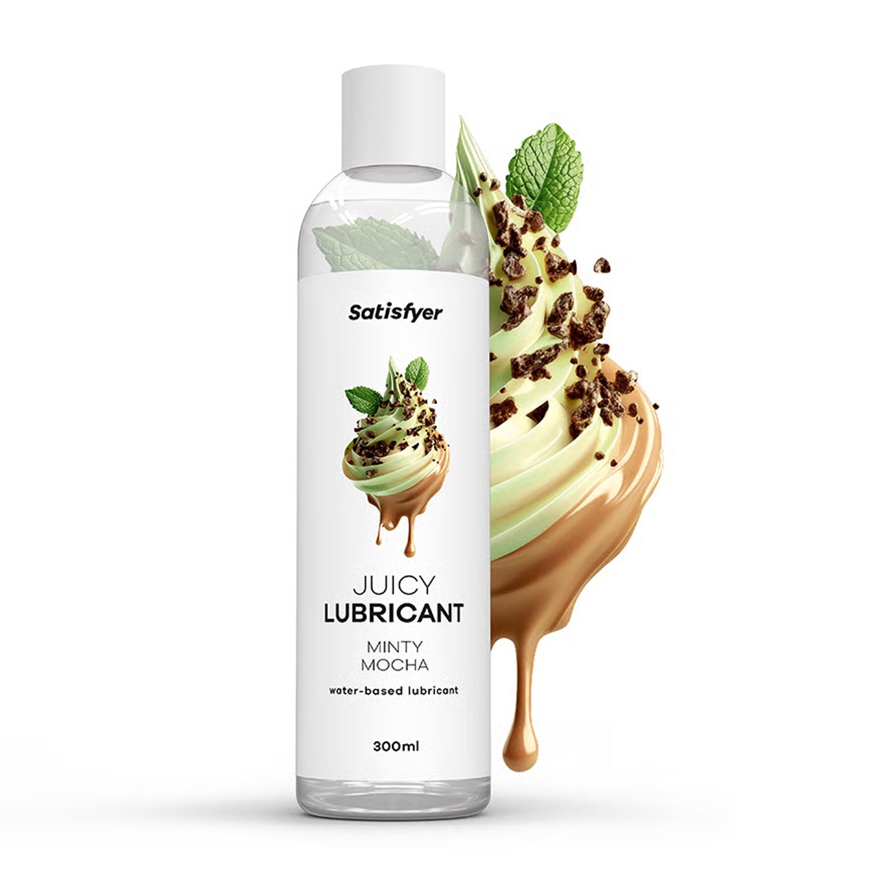 Лубрикант на водній основі Satisfyer Juicy Lubricant Minty Mocha water based 300 мл - Зображення 2