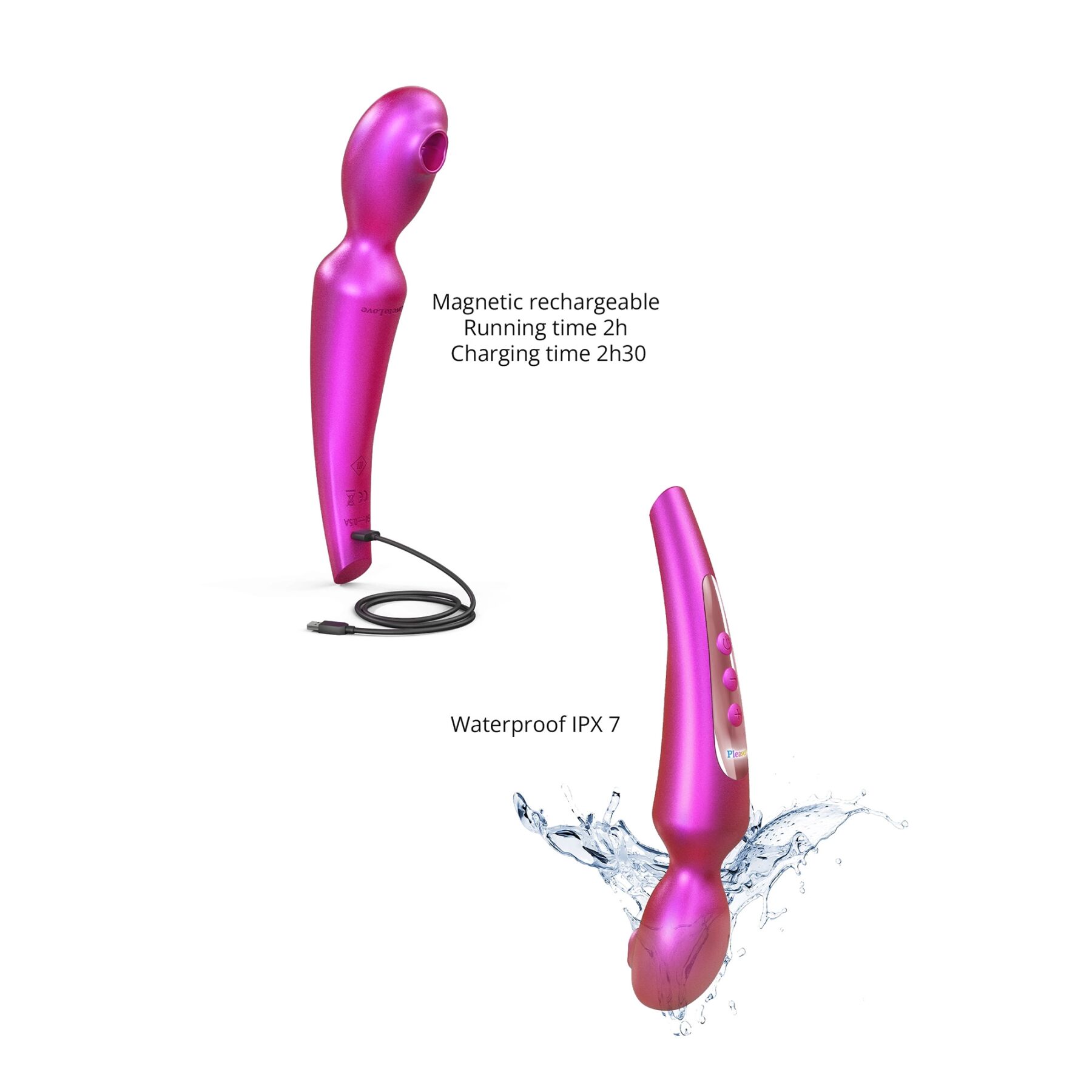 Стимулятор для клітора Love To Love Pleaser Iridescent Berry, ефект постукування, 5 режимів - Зображення 4