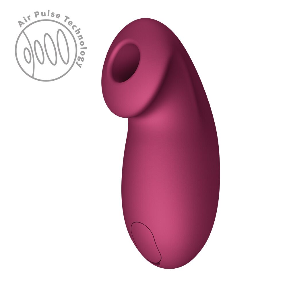 Вакуумний стимулятор Fun Factory Desire Wine Red, 11 режимів роботи, перезаряджуваний - Зображення 4