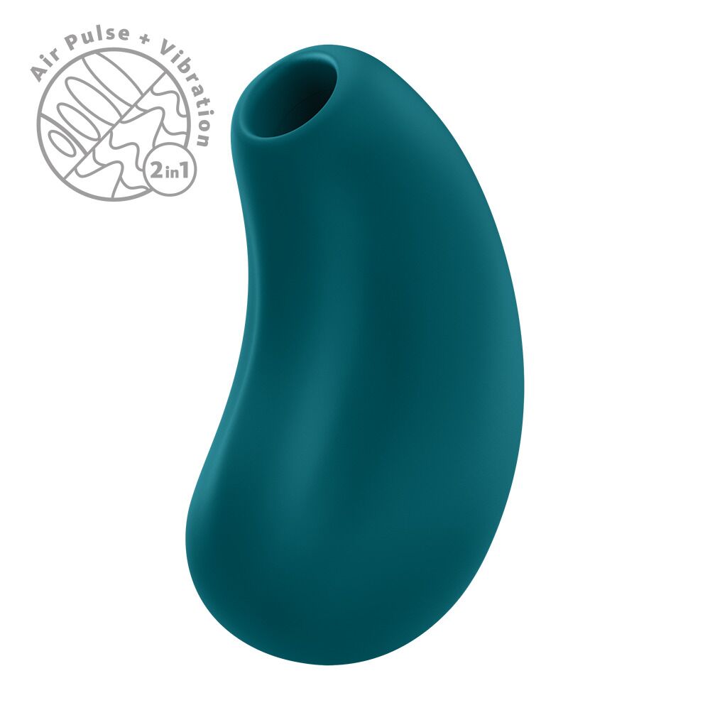 Вакуумний стимулятор з вібрацією Fun Factory Cherie Bottle Green, 11 + 12 режимів роботи, перезаряджуваний - Зображення 4