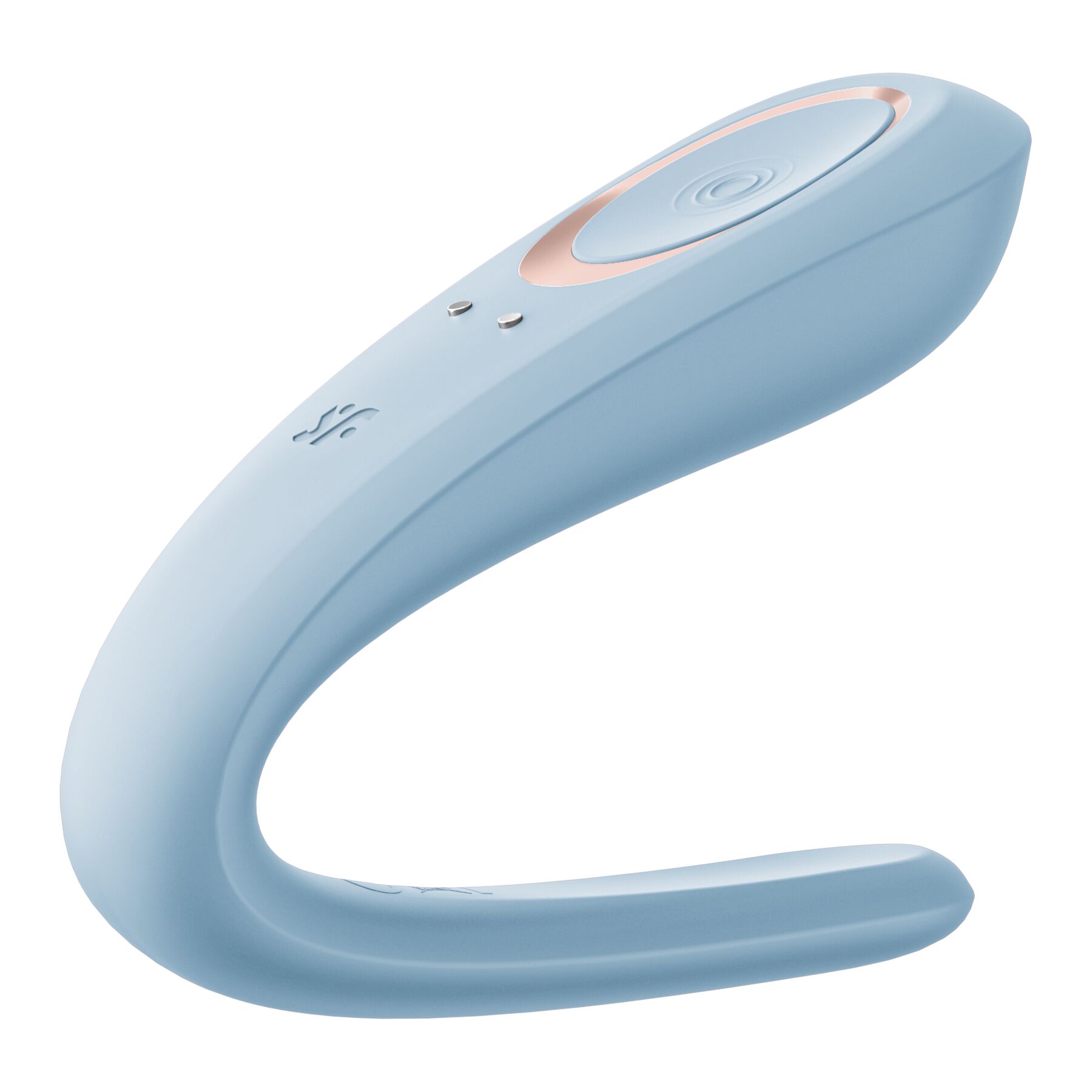 Вібратор для пар Satisfyer Double Classic Light Blue з одним моторчиком - Зображення 2