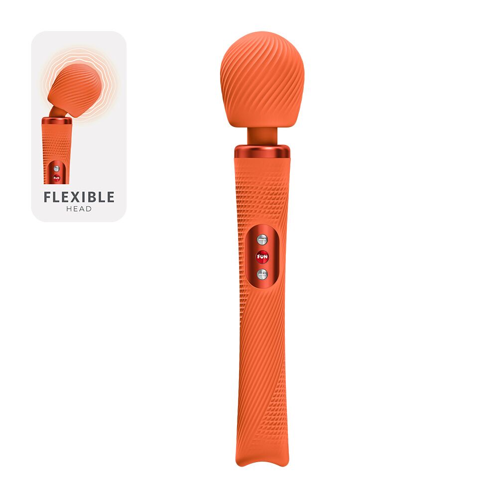 Вібромасажер Fun Factory VIM Vibrating Wand Orange, суперпотужний та легкий, до 6 годин роботи - Зображення 2