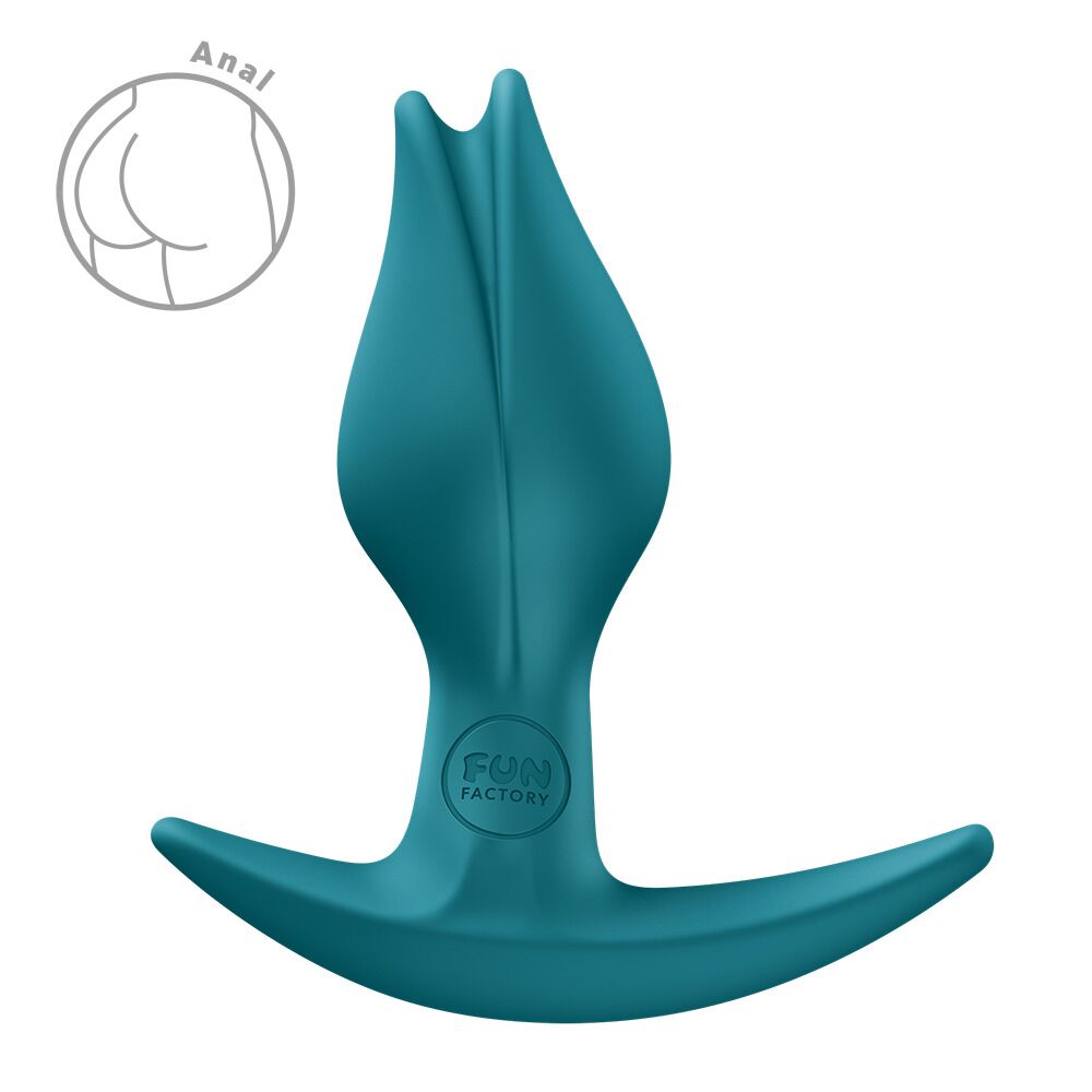 Анальна пробка Fun Factory BOOTIE FEM Bottle Green, у вигляді бутона, діаметр 2,9 см, тонкий обмежувач - Зображення 4
