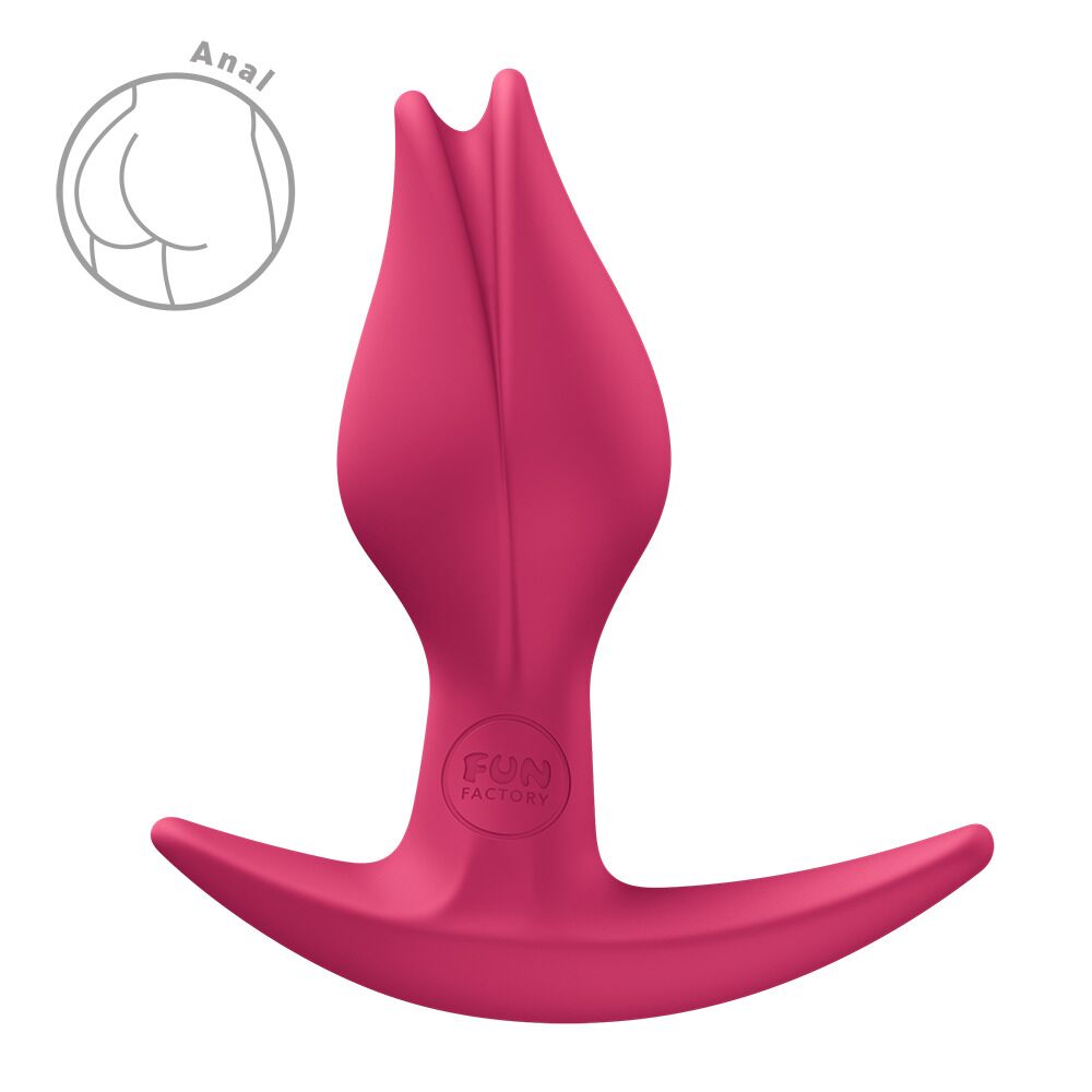 Анальна пробка Fun Factory BOOTIE FEM Raspberry, у вигляді бутона, діаметр 2,9 см, тонкий обмежувач - Зображення 4