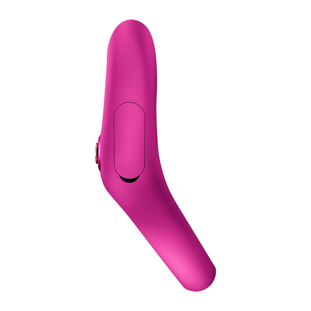 Ерекційне віброкільце з подвійною стимуляцією клітора Fun Factory NŌS CLASSIC Magenta, 2 мотори - Зображення 4