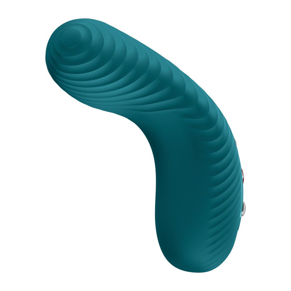 Накладний вібратор Fun Factory LAYA III Bottle Green, ефект постукування пальцем - Зображення 3