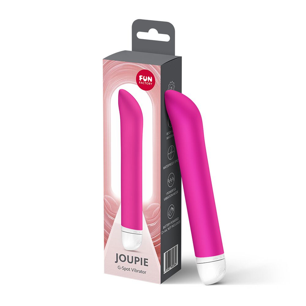 Вібратор для точки G Fun Factory JOUPIE Magenta, діаметр 2,5 см, на батарейках - Зображення 4