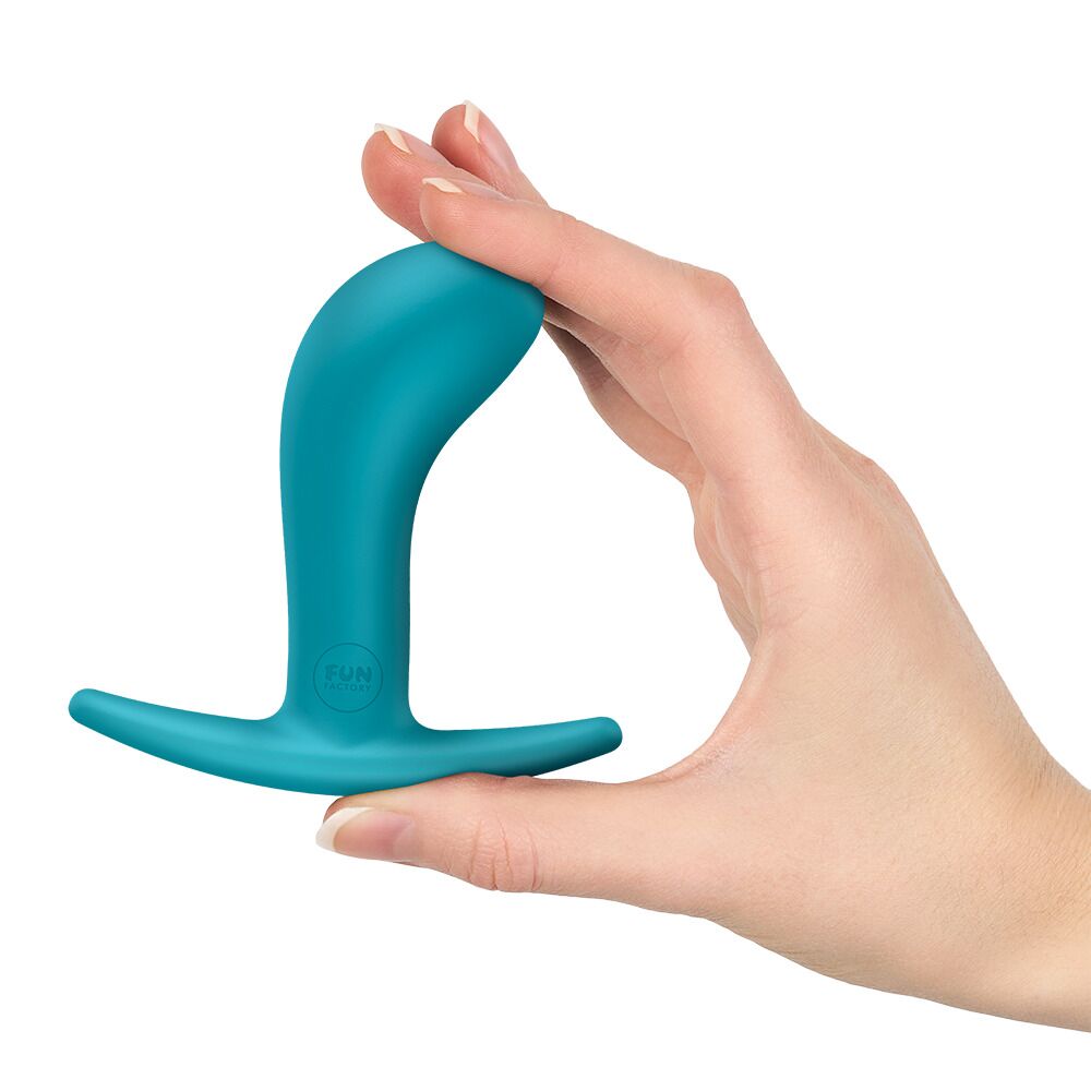 Анальна пробка Fun Factory BOOTIE M Aquamarine, діаметр 3,3 см, тонкий обмежувач - Зображення 2