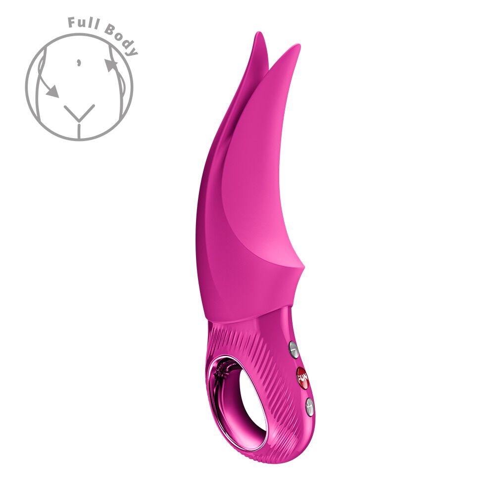 Вібратор для клітора Fun Factory VOLTA Magenta, гнучкий подвійний кінчик - Зображення 2