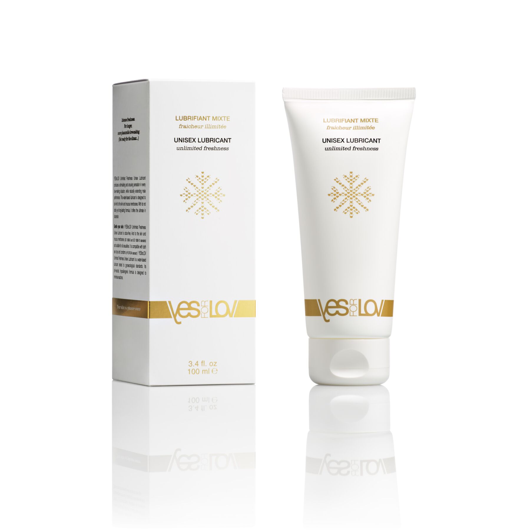 Охолоджувальна змазка на водній основі YESforLOV UNISEX LUBRICANT 100 мл, 99 % натуральних інгредієнтів