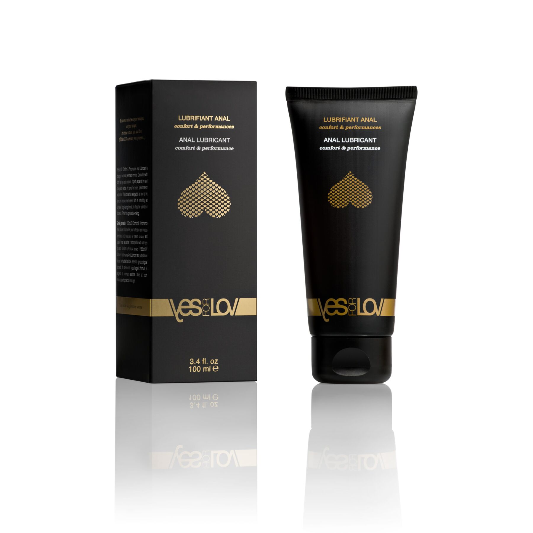 Анальна змазка на водній основі YESforLOV ANAL LUBRICANT 100 мл, натуральний склад, дуже ковзна