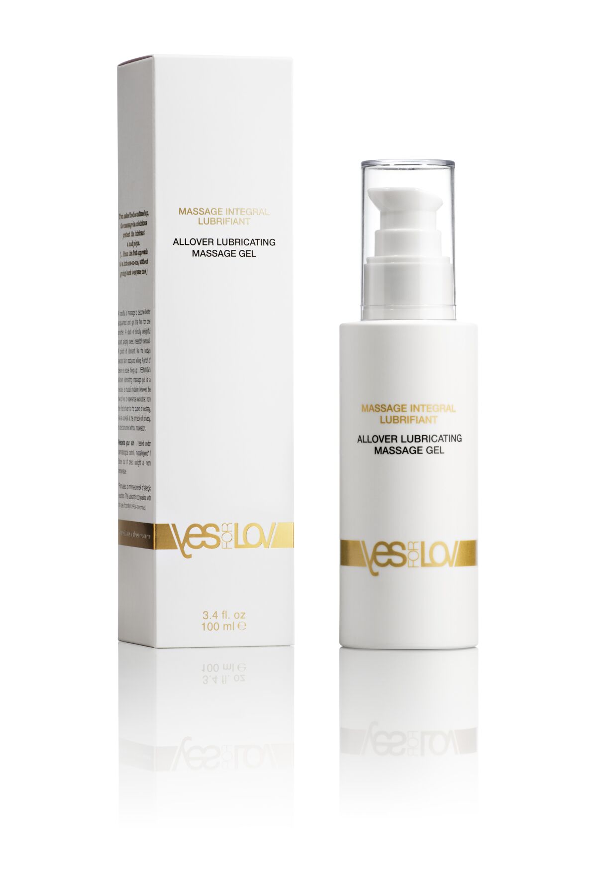 Масажний гель-змазка YESforLOV ALLOVER LUBRICATING MASSAGE GEL 100 мл, силіконова основа