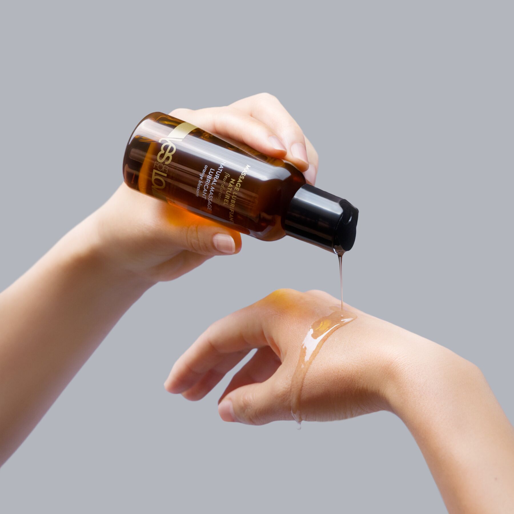 Масажна олія YESforLOV NATURAL MASSAGE LUBRICANT Orange blossom 100 мл, повністю натуральна - Зображення 2