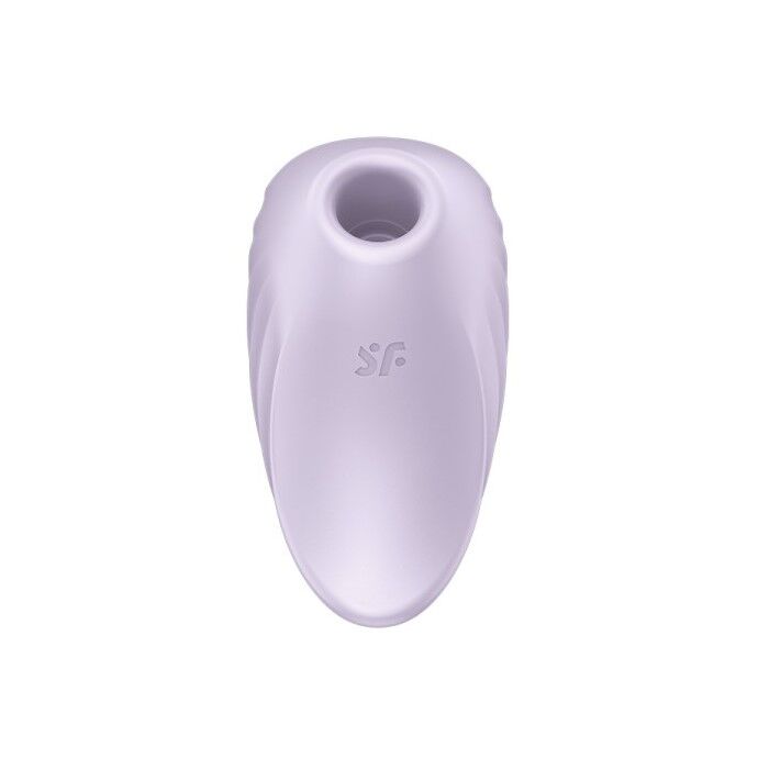 Вакуумний кліторальний стимулятор із вібрацією Satisfyer Pearl Diver Violet - Зображення 4