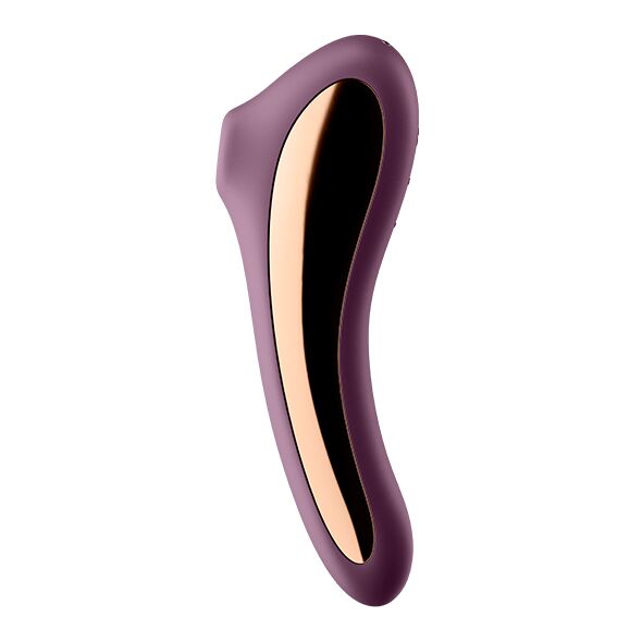 Вакуумний стимулятор з вібрацією Satisfyer Dual Kiss Wine Red - Зображення 3