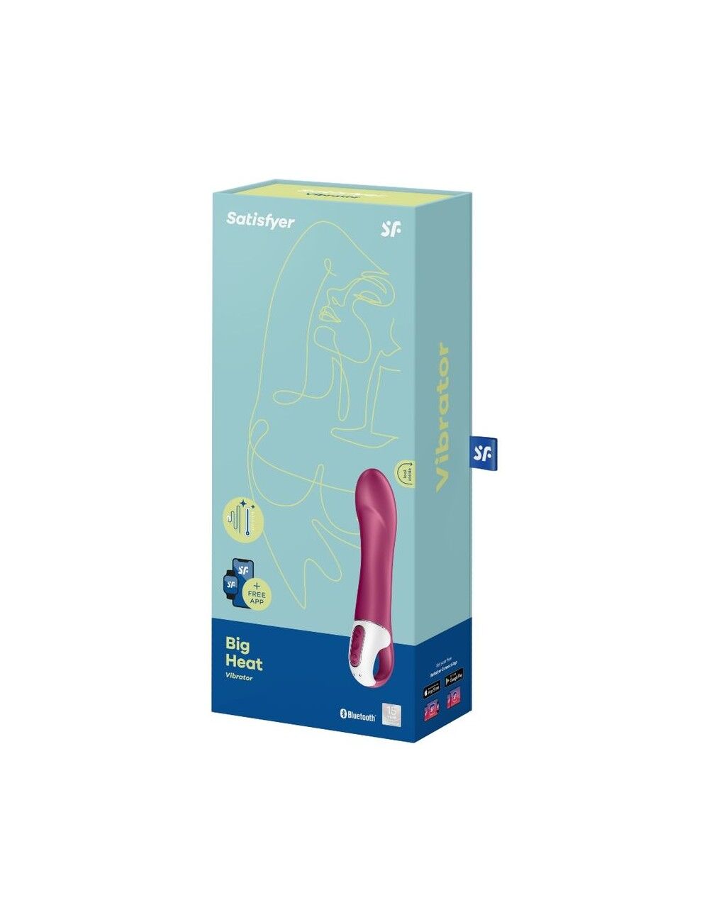 Смарт-вібратор точки G Satisfyer Big Heat з функцією підігріву - Зображення 4
